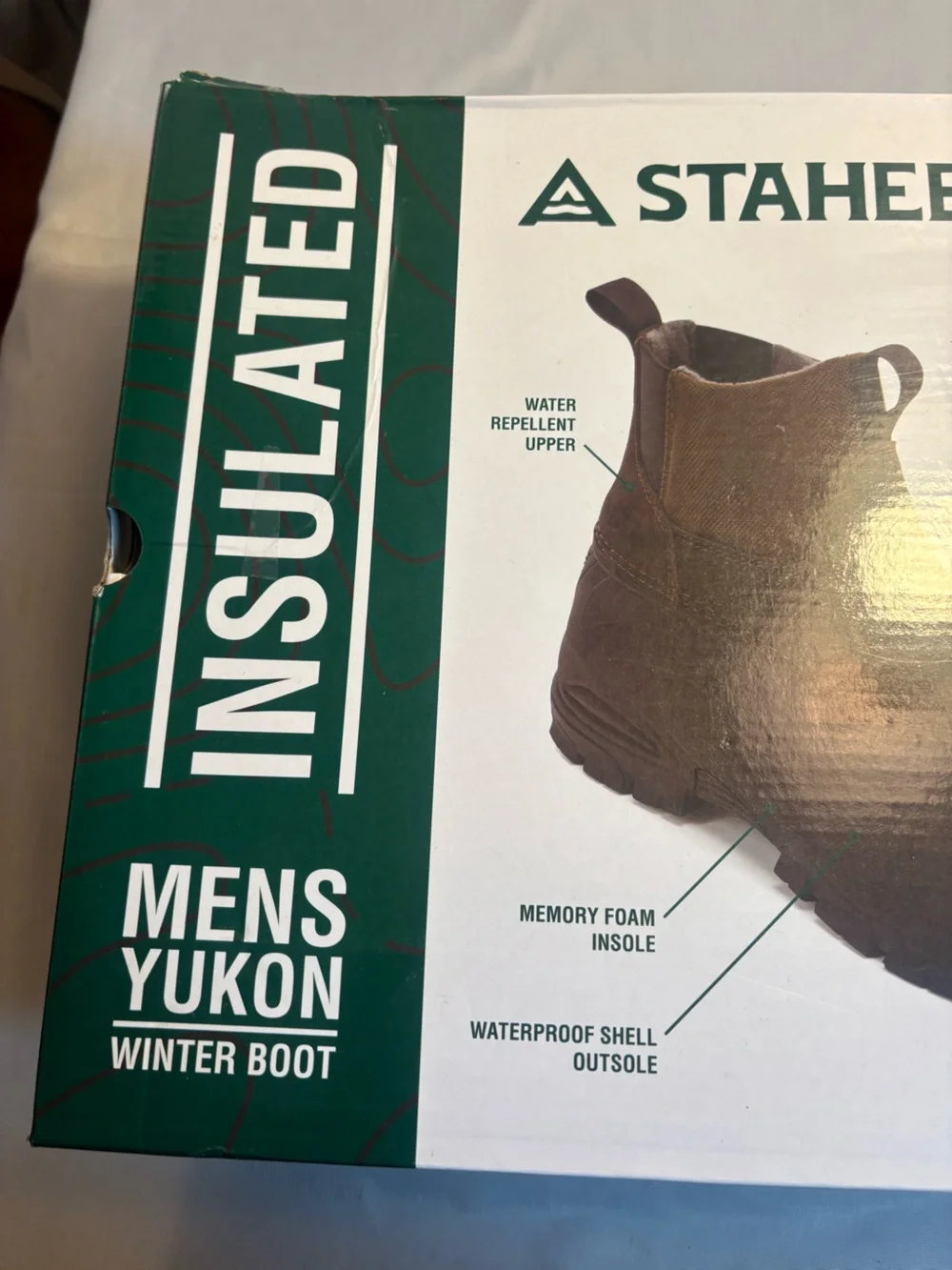 Staheekum Yukon Men's Brown Winter Boots Size 11 New in Box